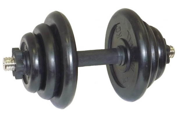 Гантель разборная черная MB Barbell весом 37 кг Гантель разборная черная MB Barbell весом 37 кг