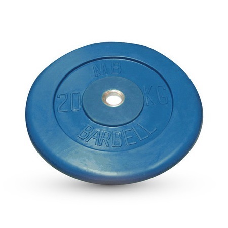 Диск обрезиненный цветной MB Barbell MB-PltB26-20C Диск обрезиненный цветной MB Barbell MB-PltB26-20C