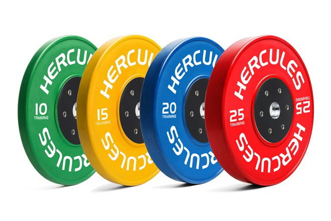 Диски тяжелоатлетические тренировочные HERCULES Color Диски тяжелоатлетические тренировочные HERCULES Color