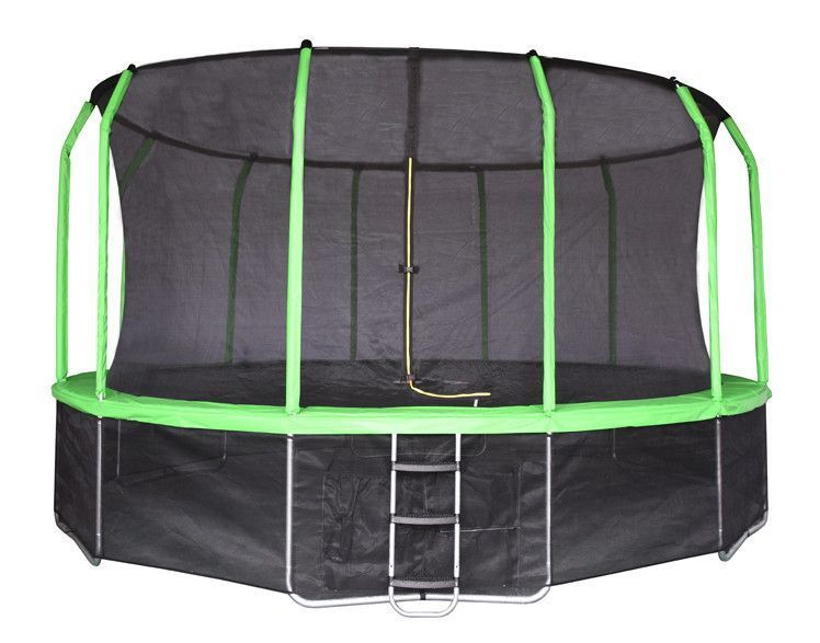 Батута Yarton 16 ft 4,88 м (зеленый) с сеткой, лестницей и нижней защитной сеткой Батута Yarton 16 ft 4,88 м (зеленый) с сеткой, лестницей и нижней защитной сеткой