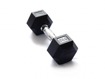 Гантель гексагональная обрезиненная ORIGINAL FIT.TOOLS FT-HEX-06 весом 6 кг Гантель гексагональная обрезиненная ORIGINAL FIT.TOOLS FT-HEX-06 весом 6 кг