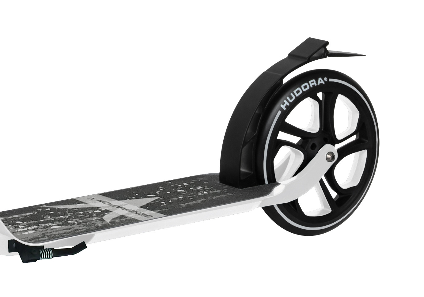 Дека и заднее колесо самоката для взрослых и детей HUDORA Big Wheel Generation V 230 белого цвета Дека и заднее колесо самоката для взрослых и детей HUDORA Big Wheel Generation V 230 белого цвета