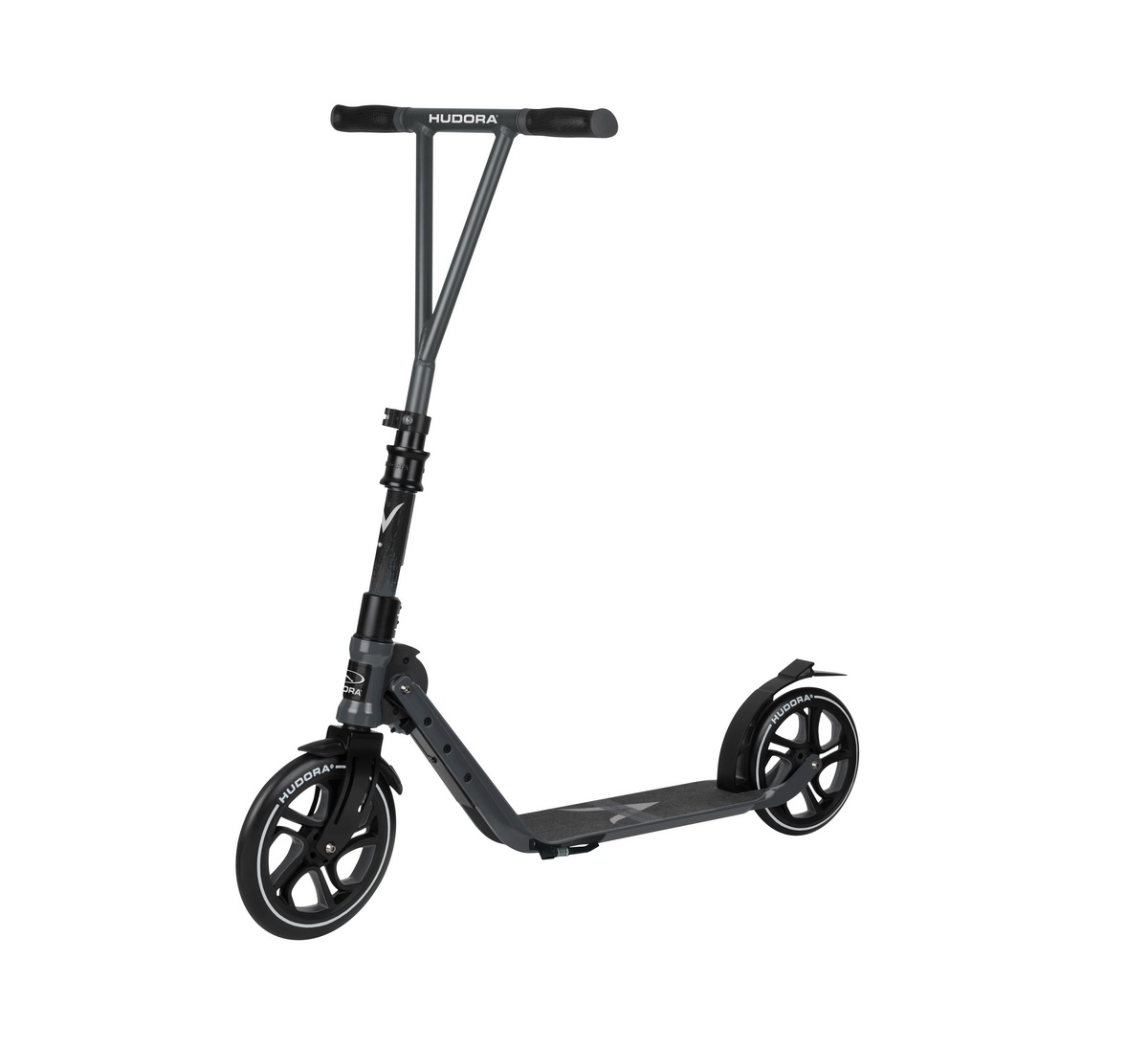 Самокат для взрослых и детей HUDORA Big Wheel Generation V 230 черного цвета Самокат для взрослых и детей HUDORA Big Wheel Generation V 230 черного цвета