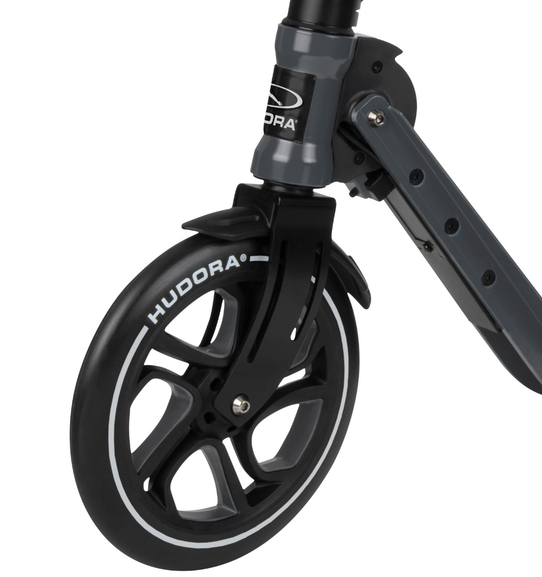 Переднее колесо самоката для взрослых и детей HUDORA Big Wheel Generation V 230 черного цвета Переднее колесо самоката для взрослых и детей HUDORA Big Wheel Generation V 230 черного цвета