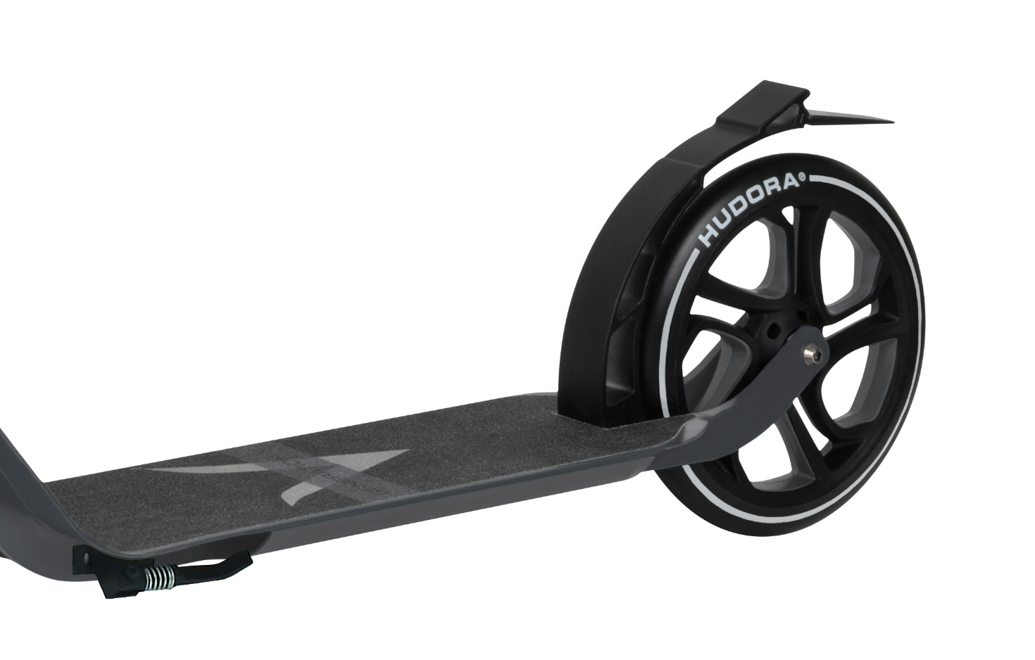 Дека и заднее колесо самоката для взрослых и детей HUDORA Big Wheel Generation V 230 черного цвета Дека и заднее колесо самоката для взрослых и детей HUDORA Big Wheel Generation V 230 черного цвета