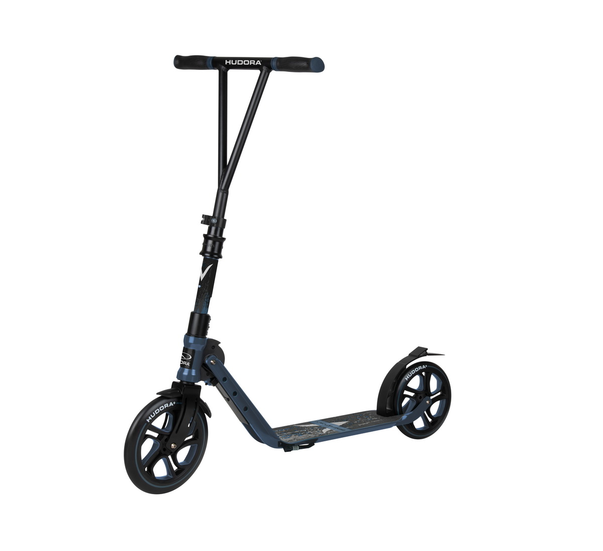 Самокат для взрослых и детей HUDORA Big Wheel Generation V 230 синего цвета Самокат для взрослых и детей HUDORA Big Wheel Generation V 230 синего цвета