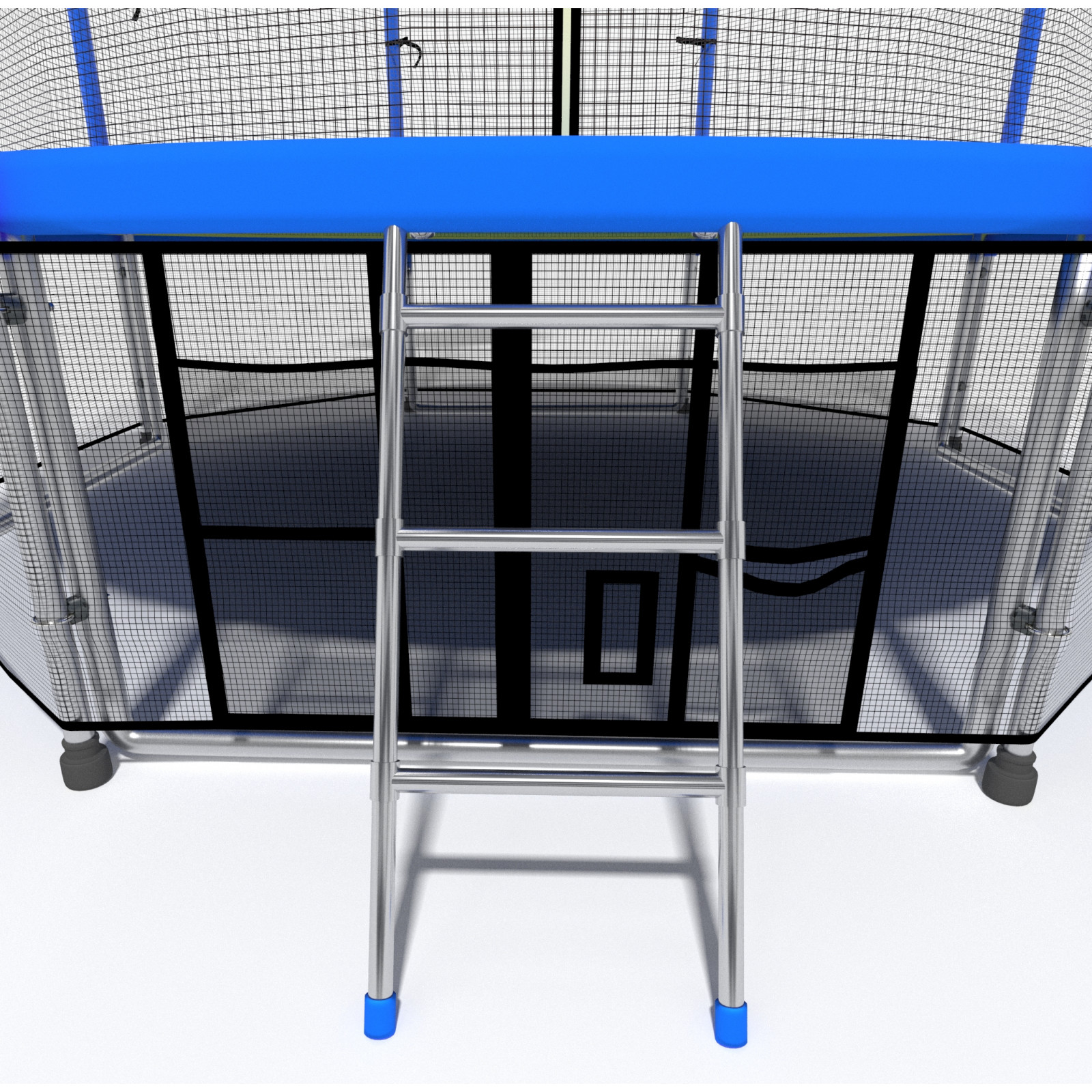 Батут i-JUMP Classic Basket 16ft 4,88 метра с нижней сетью и лестницей Батут i-JUMP Classic Basket 16ft 4,88 метра с нижней сетью и лестницей