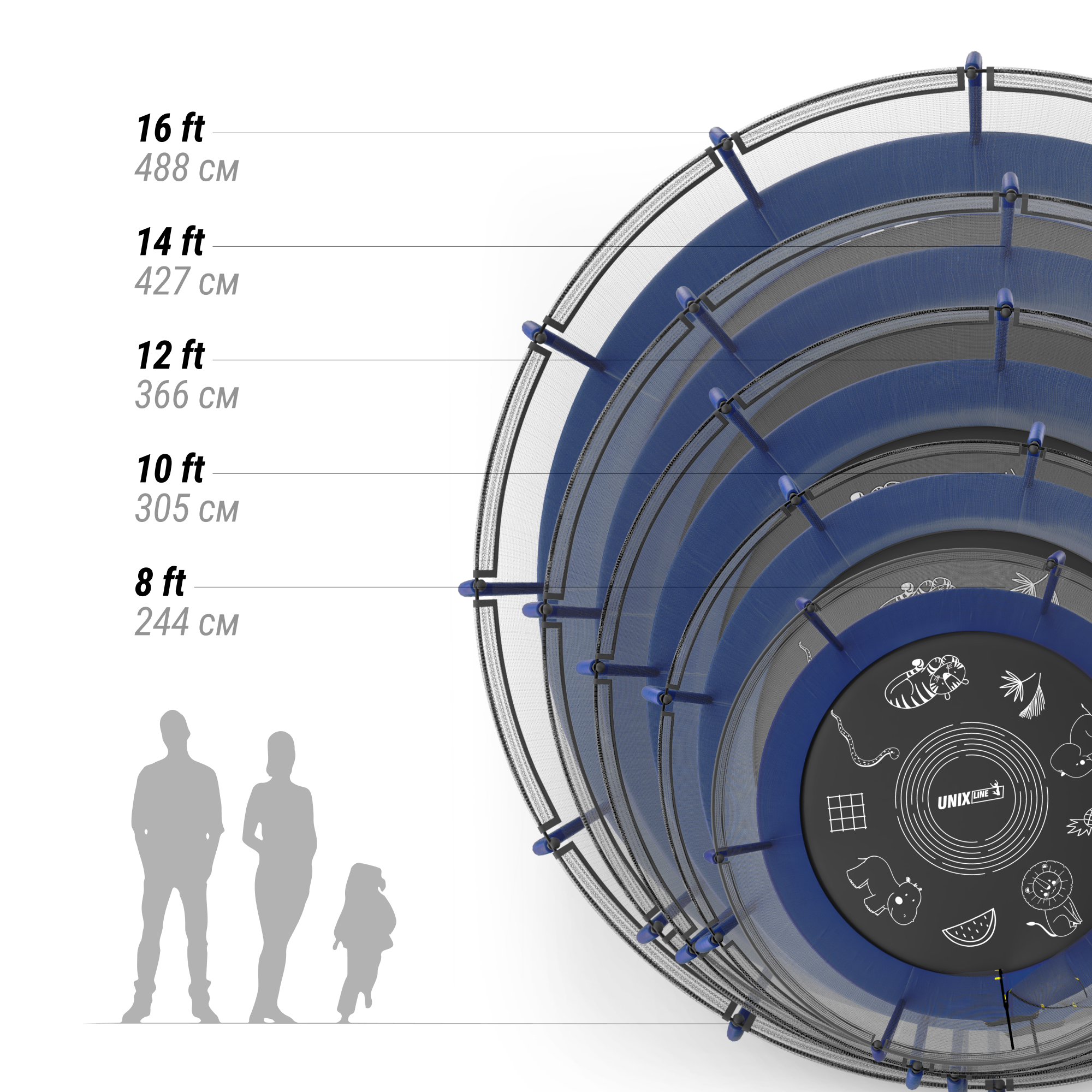 ����� UNIX 10ft SUPREME GAME (blue) 3,05 ����� � �������� ����� � ���������